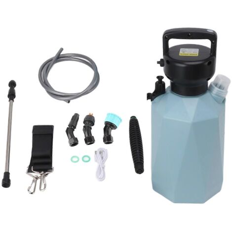 Pulvérisateur électrique Rhombus 7,4 V haute puissance, grande capacité (5 L), pour jardin (bleu). (1/5)