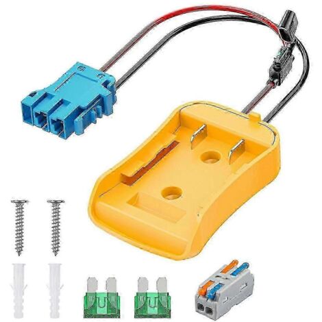 Adaptateur pour batterie au lithium 20 V pour Power Wheel, adaptateur de batterie Peg-Perego avec connecteur de faisceau de câbles (1/5)