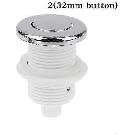 Interrupteur pneumatique 28/32/34 mm, bouton-poussoir marche/arrêt pour baignoire - 2 (bouton de 32 mm) - (1/5)
