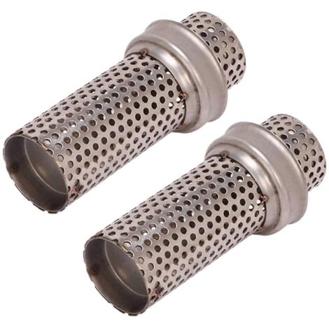 2x Silencieux d'échappement universel pour moto, réducteur de bruit, éliminateur de son, maille, réducteur de bruit (1/5)