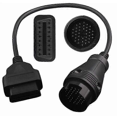 Adaptateur de diagnostic OBD2/OBD II 38 broches vers 16 broches pour Mercedes (connecteur OBD 38 broches, noir) (1/5)