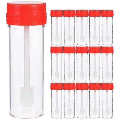 30 gobelets à urine avec couvercles (25 ml) - 8,00 x 2,50 x 2,50 cm (1/4)