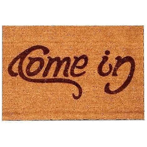 Tapis d'entrée/de sortie antidérapant pour intérieur/extérieur, 40 x 60 cm, marron (1/5)