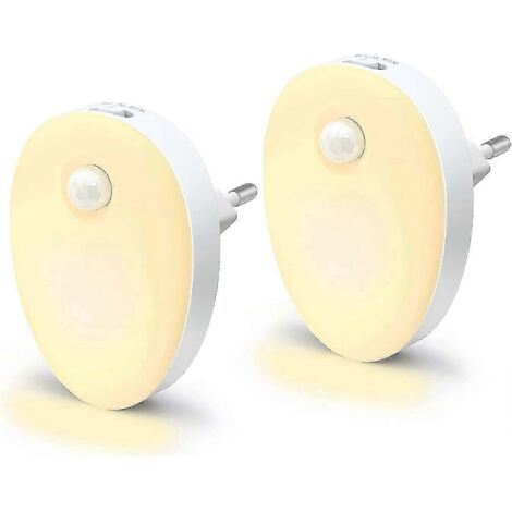 Veilleuse avec détecteur de mouvement, lot de 2, veilleuse LED Heilwiy lumineuse, cadeau intelligent (1/5)
