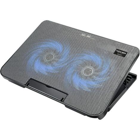 Refroidisseur portable, refroidisseur pour ordinateur portable à double ventilateur ultra silencieux, 4 niveaux réglables (1/2)