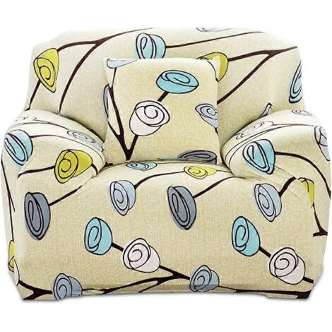 Housses extensibles pour fauteuils, protections pour fauteuils, housses de canapé à motifs floraux (1/5)