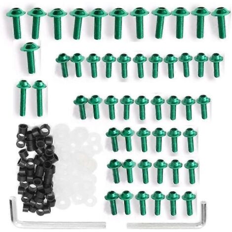 Kit de 158 vis de carénage pour moto, clips de fixation, vis de carrosserie (1/5)