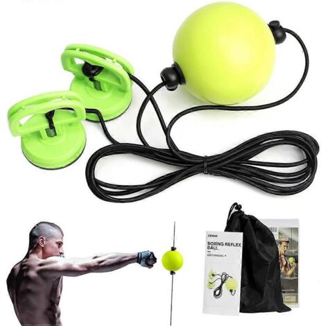 Balle de réflexe de boxe Quick Puncher à hauteur réglable en PU pour l'entraînement à la boxe, le fitness et la frappe (1/3)