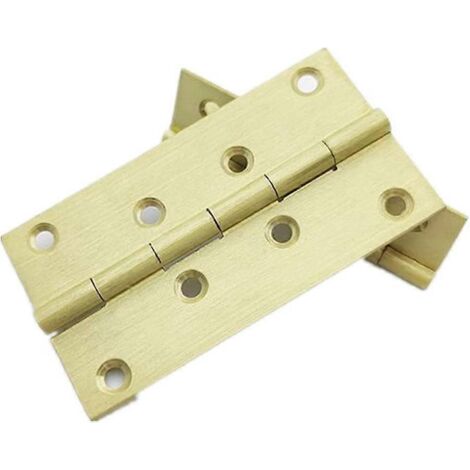 Charnières en acier inoxydable (lot de 2) et en cuivre pour meubles, portes et fenêtres, armoires et fenêtres à battants. (1/5)