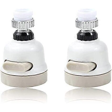 Ensemble de 2 aérateurs de robinet de cuisine à tête mobile, économes en eau, rotation à 360° (1/5)