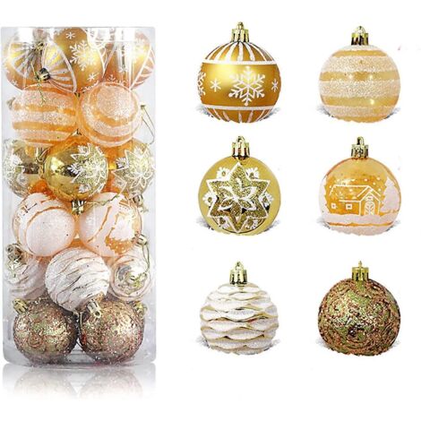 Boules de Noël décoratives de 6 cm, 24 pièces, pour sapin (1/5)