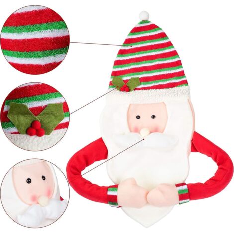 Décoration de sapin de Noël, emblème de sapin de Noël avec le Père Noël, décoration de sapin de Noël (1/4)