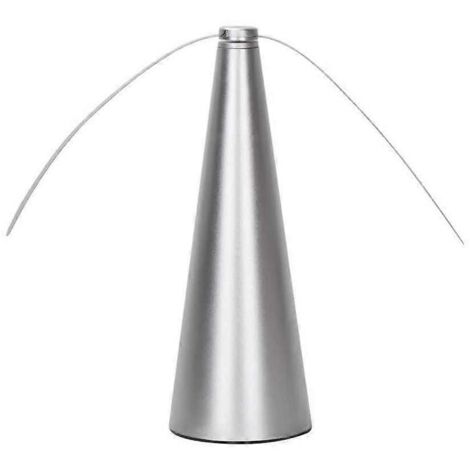 Ventilateur anti-mouches portable, anti-moustiques, empêche les insectes d'entrer, idéal pour le jardin, le camping et les repas en plein air (argenté) (1/5)