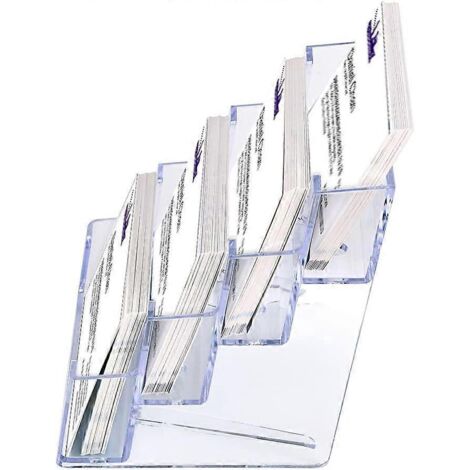Porte-cartes de visite en acrylique pour bureau (1 pièce), 8 compartiments, présentoir à cartes de visite transparent, idéal pour le bureau. | Leroy Merlin