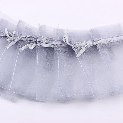 Sachets en organza pour bijoux, bonbons, cadeaux de mariage, anniversaires, lot de 100 (1/3)