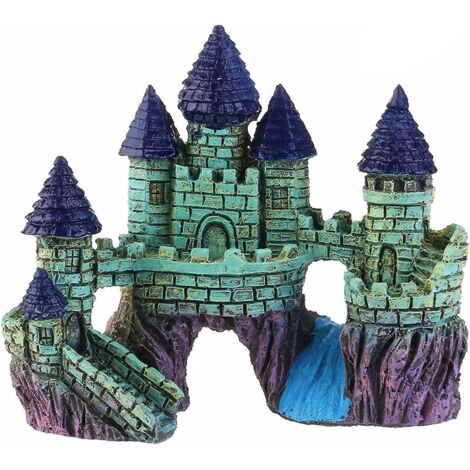 Décoration pour aquarium, aquarium artificiel, accessoires château, ornements pour aquarium (1/5)