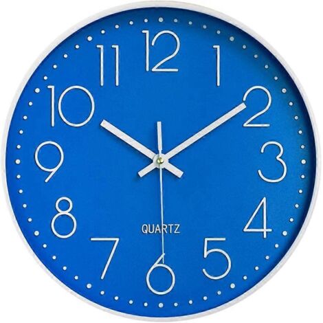 Horloge murale silencieuse 30 cm, moderne, à quartz, à piles, pour la cuisine, la maison ou le bureau. (1/5)