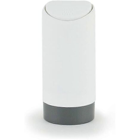 Poubelle de voiture portable pour la maison ou le bureau, avec couvercle (blanche) (1/5)