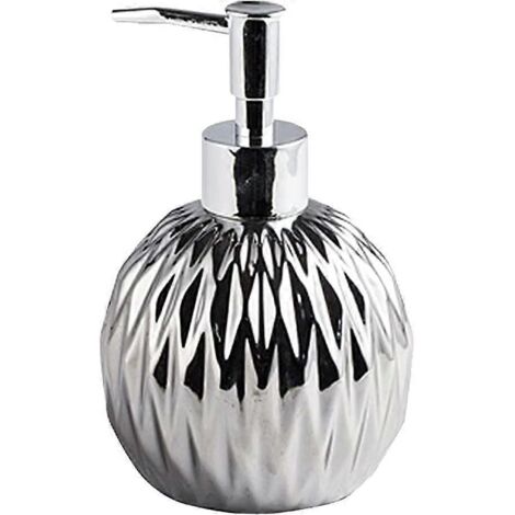 Distributeur de savon en céramique 400 ml - Style moderne et léger - Rechargeable - Lotion pour le bain (1/5)