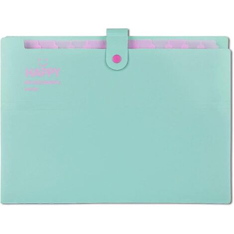 Chemise de classement portable extensible, porte-documents A4, chemise pliée A4 à 12 compartiments, format manuel (1/4)