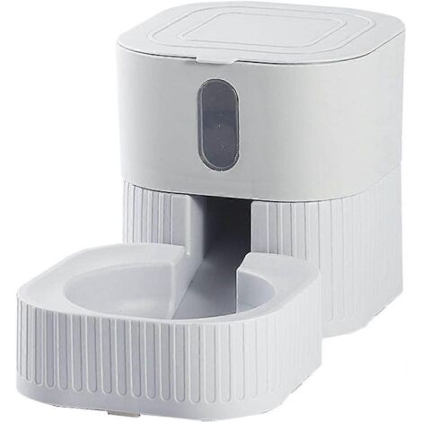 Gamelle pour animaux en céramique, distributeur automatique de nourriture et d'eau de 1,8 L, matériau PP. (1/5)