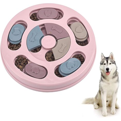 Distributeur de friandises ludique et stimulant pour chiens, idéal pour occuper les chiots et les divertir. (1/5)