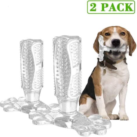 Brosse à dents pour chien en caoutchouc naturel, jouet à mâcher pour le nettoyage des dents, les soins dentaires et l'éducation du chiot (1/4)