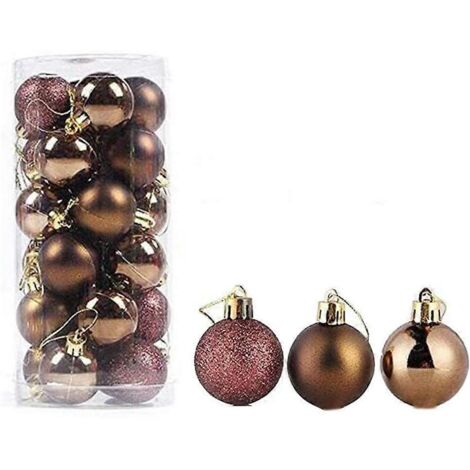 Pendentif boule de Noël, pendentif décoratif incassable pour sapin de Noël à suspendre (1/3)