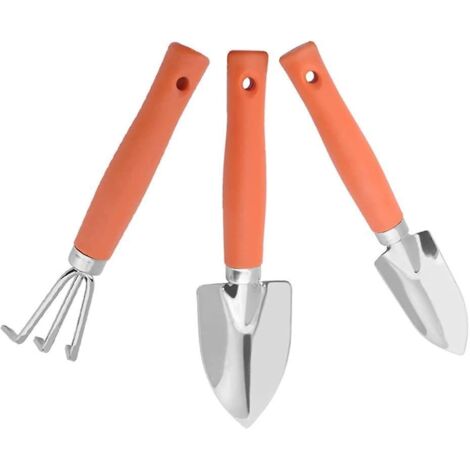 Kit de mini-jardinage 3 pièces, mini-outils de jardin, ensemble d'outils pour plantes, avec poignées (1/5)