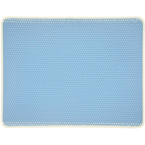 Tapis de litière pour chat résistant, tapis de litière imperméable à double couche en nid d'abeille (1/5)