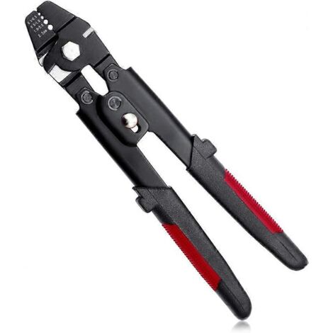 Pince à sertir 25 cm (10 pouces) - Pince à sertir pour fils d'acier et de cuivre - sertissage de 0,1 mm à 2,2 mm (1/5)