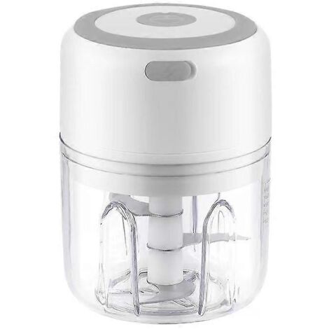 Hachoir à ail électrique, mini hachoir sans fil, coupe-aliments portable pour couper en dés, gingembre (1/5)