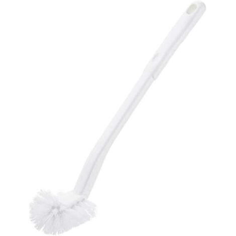 Brosse de toilette portable, manche long en plastique, brosse de nettoyage et de décontamination robuste (1/4)