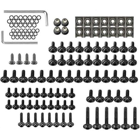Kit de boulons de carénage de moto (137 pièces), comprenant vis, clips et fixations. (1/5)