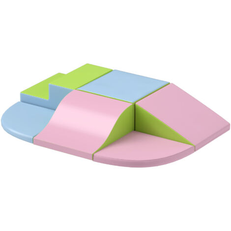 Module motricité bébé 6 pièces parcours mousse EPE pour enfants d'âge préscolaire, multicolore (1/5)