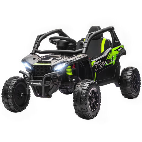 Voiture électrique enfant UTV Kawasaki Teryx KRX 1000 12V 2 moteurs 25W télécommande 2,4 GHz 100x64x56 cm noir (1/5)