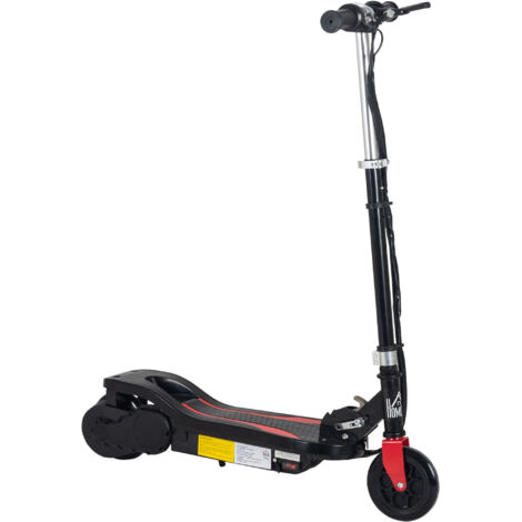 Trottinette électrique pliante enfant 7+ ans, 120W, 12km/h, 75x36x82-93 cm, Noir (1/5)