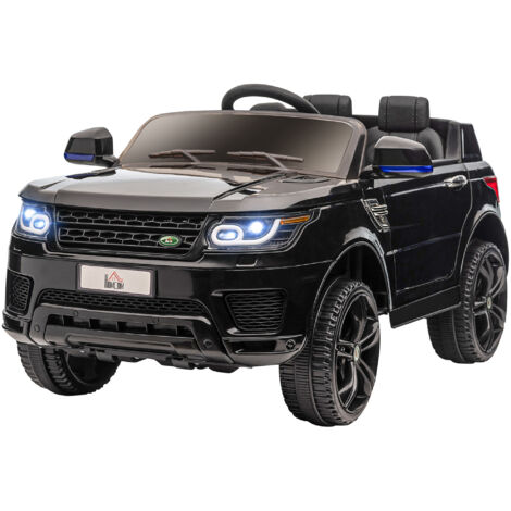 Voiture Électrique Enfant 3-6 Ans avec Télécommande, Lumières LED et Klaxon, en PP et Métal, 110x68x52 cm, Noir (1/5)