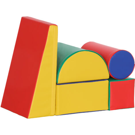 Module motricité bébé 5 pièces parcours en mousse EPE multicolore pour enfants (1/5)