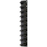 Organisateur de Casquettes Mural, Support pour 10 Casquettes avec Adhésif Fort, Rangement de Porte ou Placard, Option Double Fixation Noir