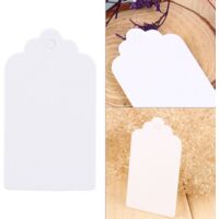 Étiquettes en papier kraft vierges 100x - Étiquettes cadeaux, mariage, fête, prix