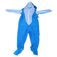 Costume Inflatable Bleu Requin pour Fêtes Halloween et Carnaval, Tissu Polyester 190T Imperméable