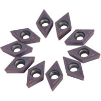10 pièces inserts carbure CNC pour tour à métaux, fraiseuse, avec boîte de rangement