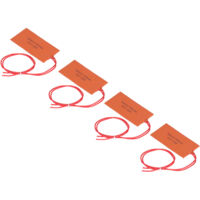 4 Pièces Tapis Chauffant en Silicone Souple 12V 15W pour Couverture Électrique ou Fût d'Huile