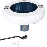 Ioniseur solaire pour piscine, outil de nettoyage de piscine à énergie solaire, nettoyeur de piscine automatique, ioniseur de piscine