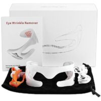 Masque de massage pour les yeux avec luminothérapie LED 3D, chauffant et vibrant, pour un soin spa. Soin du visage anti-poches et rides, soulage la fatigue et apporte un bien-être optimal. - Avec boît