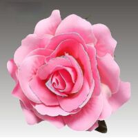Broche en tissu rose, pince à cheveux, corsage, bijou de mariage, accessoire de mode pour femme - rose foncé