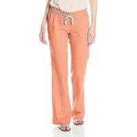 Pantalon de plage en coton et lin pour femme - L-ORANGER