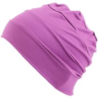 Bonnet chimio confortable, bonnet de nuit, bonnet anti-cancer, sous-bonnet - Violet rouge