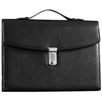 Porte-documents professionnel noir pour réunions de bureau